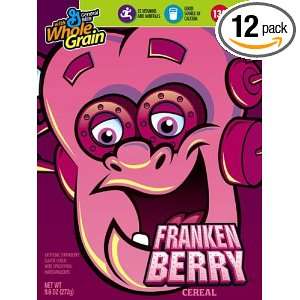 Monster Cereal Frankenberry Cereal, 9.6 Ounce Boxes (Pack of 12)