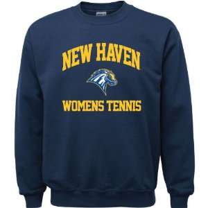  New Haven Chargers Navy Youth Womens Tennis Arch Crewneck 