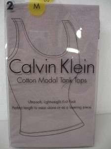 CALVIN KLEIN Cotton Modal TANK Top Shirt Yoga Cami S XL  