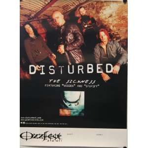 Disturbed   The Sickness, Ozzfest 2001   Double Side Poster 18 X 24