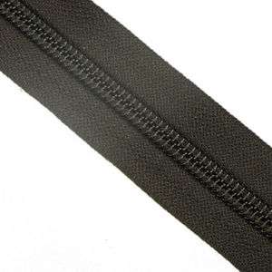 YKK #10 Nylon Coil Zipper Tape by the yard black  
