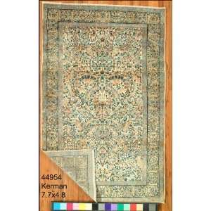    4x7 Hand Knotted Kerman Persian Rug   48x77