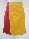 VIVIENNE TAM Red Yellow Orange Printed Knee Length Skirt Sz 0  