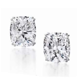   ct gia certified diamond earrings studs set in white or yellow gold