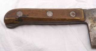 RUSSELL GREEN RIVER WORKS Vintage 8 Butchers Meat Cleaver Knife 