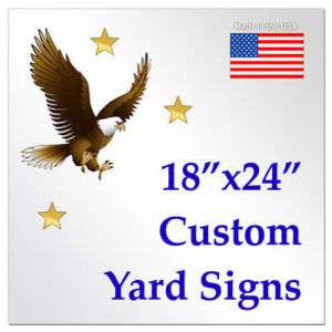 25 18x24 Real Estate Yard Signs Custom 2 Sided  
