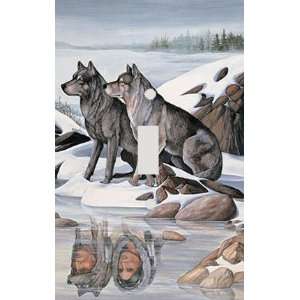  Wolf Reflections Decorative Switchplate Cover