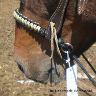 Tirón indio Hackamore el lado de montar a caballo de Bosal Bitless de 