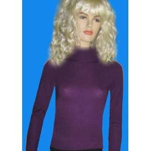  Victorias Secret Dark Purple Cashmere Turtleneck Sweater 