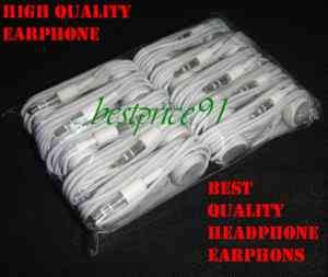 200x EARPHONE EARBUD HEADPHONE 3.5MM WITHOUT MIC FOR I POD /IPHONE 