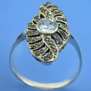   Marcasite Gemstone Ring Size 9  Arts, Crafts & Sewing