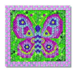 Peel and Press Mosaics   Butterfly