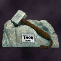 Thors Hammer   Battle Damaged Mjolnir   Prop Replica