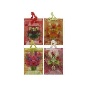  Bulk Pack of 144   Assorted flowers large gift bags (Each 