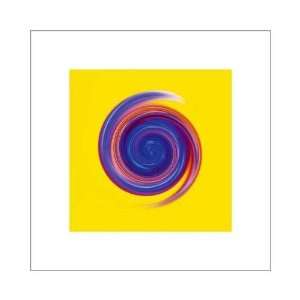 Whirl 1 (Mauve On Bright Yellow)    Print 
