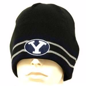   BEANIE KNIT HAT TOQUE BRIGHAM YOUNG COUGARS FLEECE