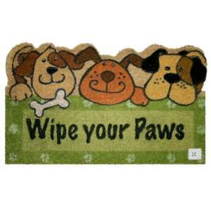   Barking Wipe Your Paws Doormat 18x30 Woof Woof