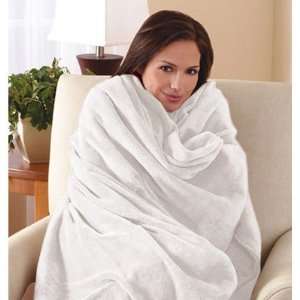   Electric Heated Warming Throw Blanket, Winter White
