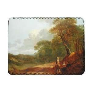 Wooded Landscape with a Man Talking to Two   iPad Cover (Protective 