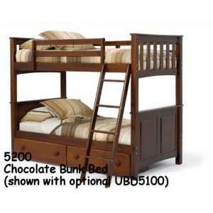    Pine Ridge Chocolate T/T Panel/Mission Bunk Bed
