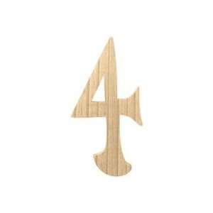  Provo Craft Wood Letters & Numbers 6 Kelly Font number 4 