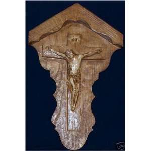  Catholic Wooden Gable Crucifix 