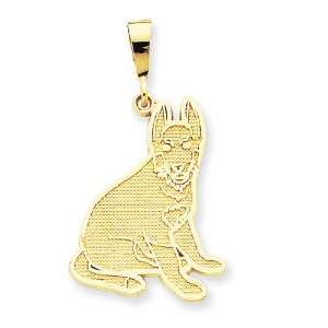  14k Gold German Shepherd Pendant Jewelry