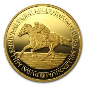  Dubai World Cup Gold Medal Godolphin (2000) 1.6 Oz. AGW 