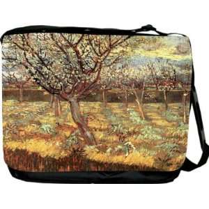  Van Gogh Art Apricot Blossom Trees(2) Messenger Bag   Book 