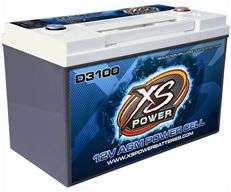 XS Power D3100 5000 Amp AGM Power Cell Car Audio Battery + Terminal 