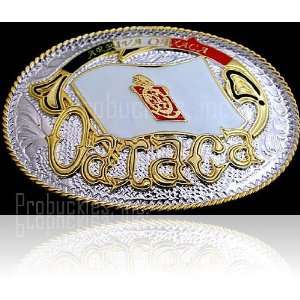  Arriva Oaxaca State of Mexico Gold and Silver Tone Belt 