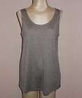 Stunning Cool Eileen Fisher Scoopneck Long Tank Sz. M in Cotton 