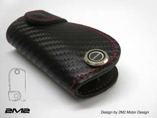 2M2 VW Lupo Golf Beetle Scirocco Jetta 3D Carbon Fiber Leather Key Fob 