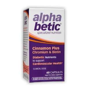  alpha betic® Cinnamon Plus Chromium and Biotin 60 Caps 