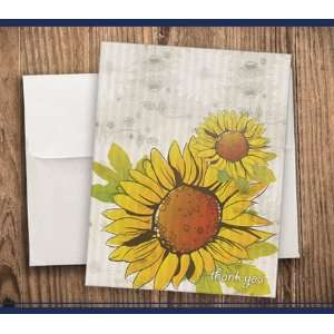  Thank You Card Set 8 Pack   Sunflower Seeds Health 