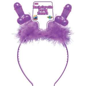  Bachelorette Party Pecker Boppers Tiara   Purple Health 