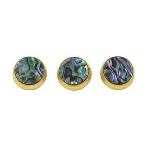  Bach Paua Abalone Trumpet Finger Buttons 3 Pack Silver 