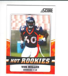 2011 Score Hot Rookies #30 Von Miller Broncos  
