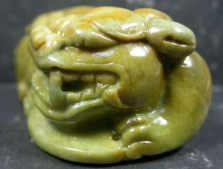 Yellow 100% Natural A Jade jadeite Display Dragon Pi Xiu Ruyi Coin