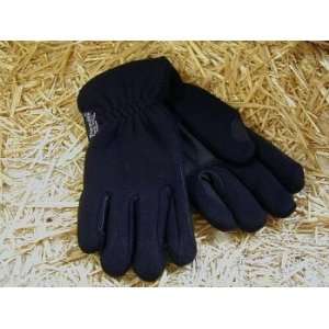  Kids Polar Fleece Thinsulate Winter Gloves Black Sports 