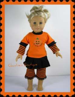 Halloween 3pc Outfit fits American Girl & 18 Dolls  