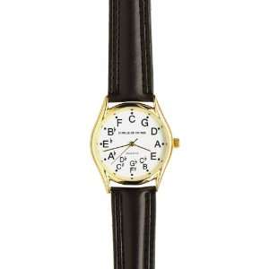  Mens Circle of Fifths Watch/Gold 