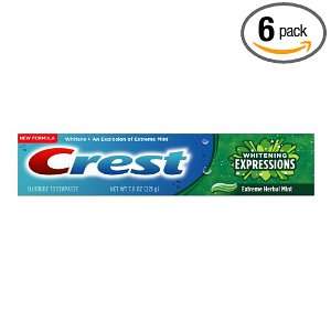 Crest Whitening Expressions, Extreme Herbal Mint, 7.8 Ounce Boxes 
