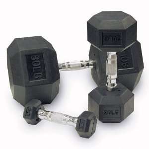  Muscle Driver MD Rubber Coated Hex Dumbbells 3lb (pair 