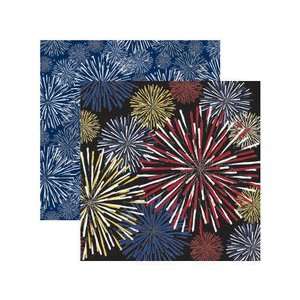   Sided Scrapbook Paper, Fantastical Fireworks Arts, Crafts & Sewing