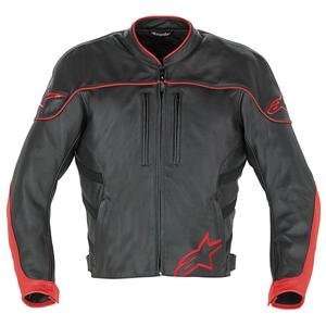 Alpinestars Halo Leather Jacket   50/Red Automotive