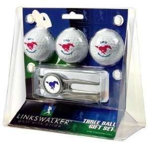 Southern Methodist Mustangs 3 Golf Ball Gift Pack w/ Kool 