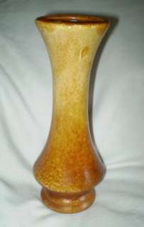 HAEGER Yellow Brown Pottery Vase USA #233  