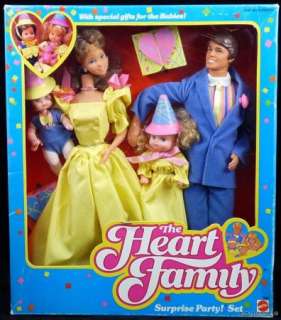 THE HEART FAMILY SURPRISE PARTY SET #2383 NRFB MINT 85  