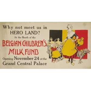  World War I Poster   Why not meet us in Hero Land? At the 